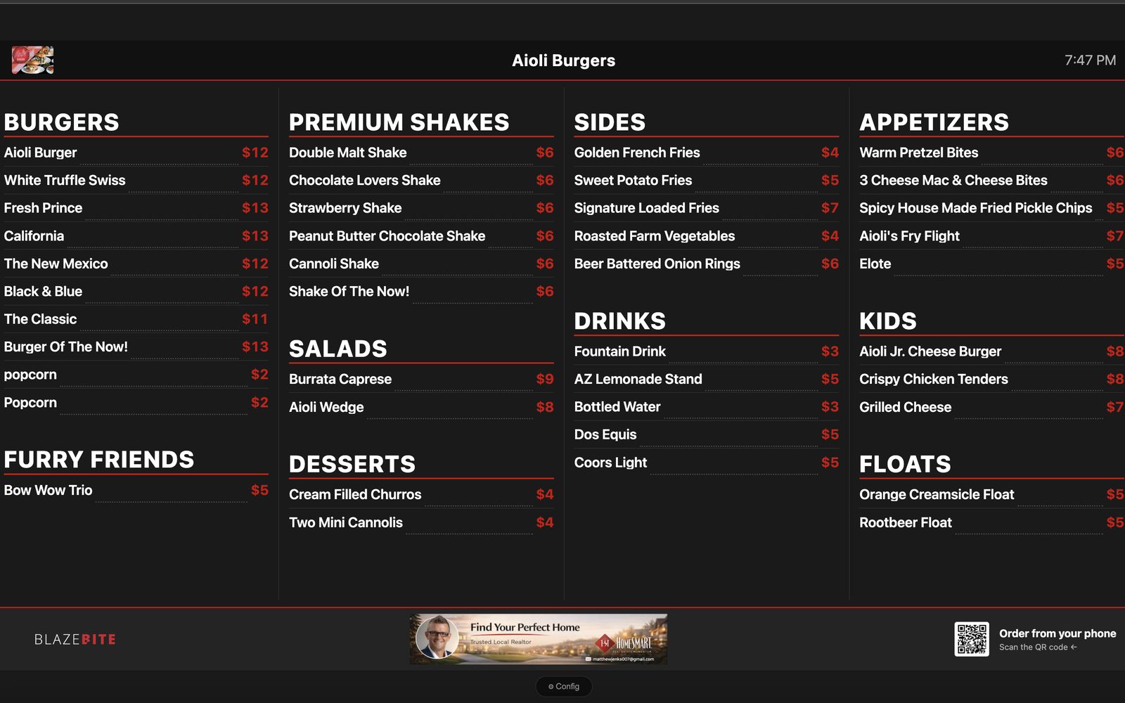 BlazeBite Display live screenshot