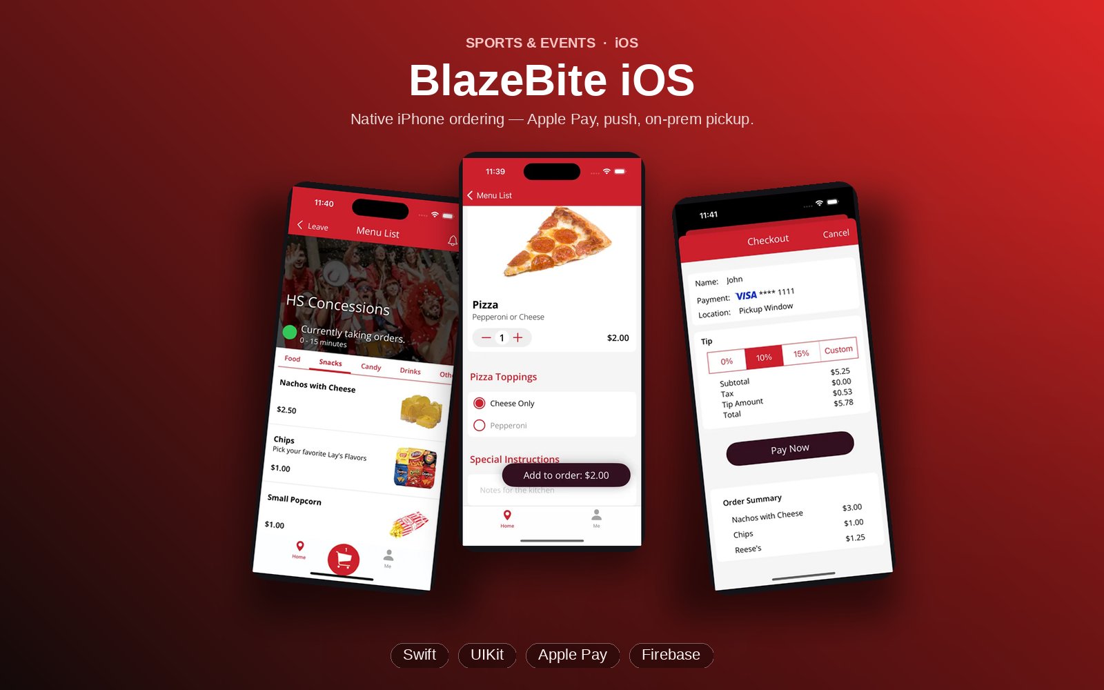 BlazeBite iOS live screenshot