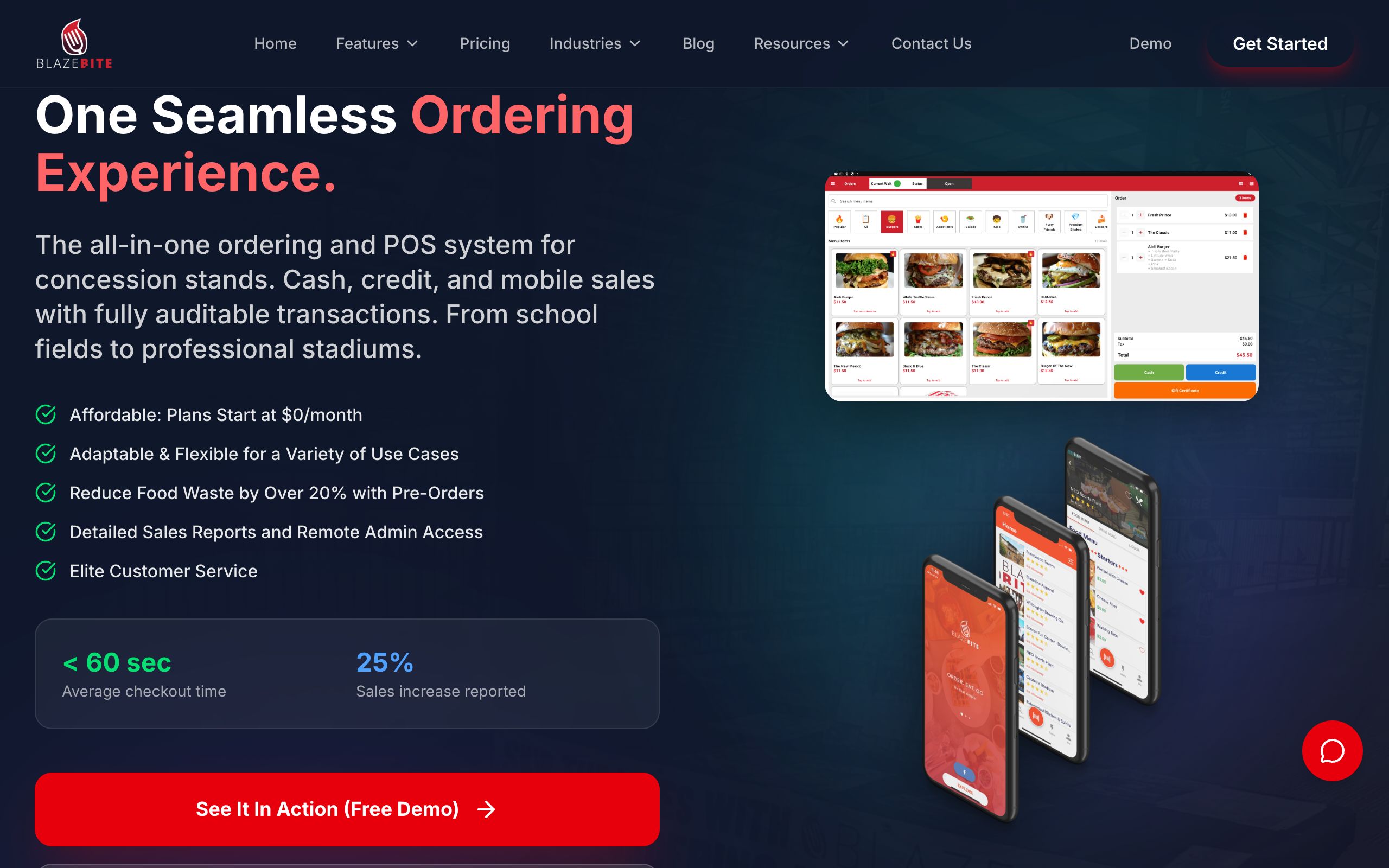 BlazeBite Platform live screenshot
