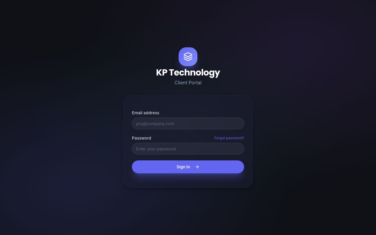 KP Client Portal live screenshot