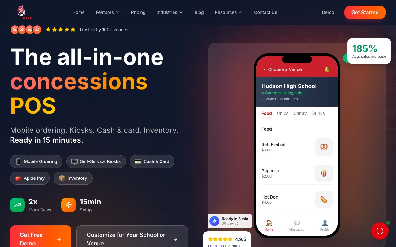 BlazeBite website screenshot